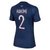 Original Fußballtrikot Paris Saint-Germain 2023-24 Hakimi 2 Heimtrikot Für Damen